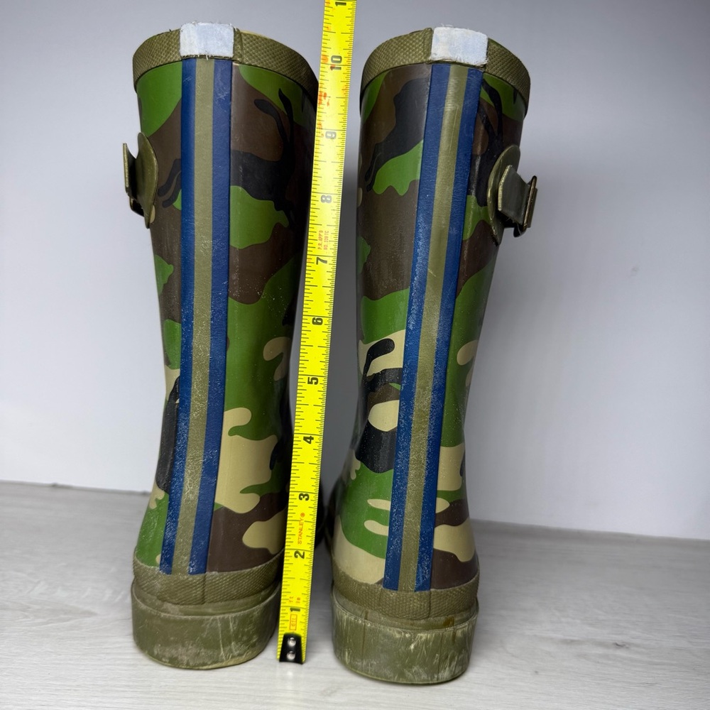 Joules Junior Boys Camo Welly Boots Size 3 - Picture 5 of 8